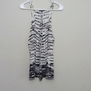 Black and White Tank blouse